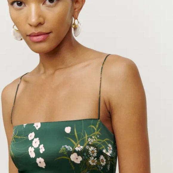 Reformation Frankie Silk Dress in Buena - Picture 4 of 12